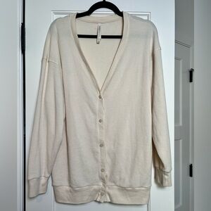 The Group Babaton (Aritzia) Waffle Oversized Cardigan (Med)
